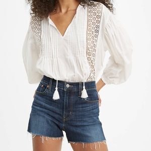 Levi’s dark denim high risk shorts